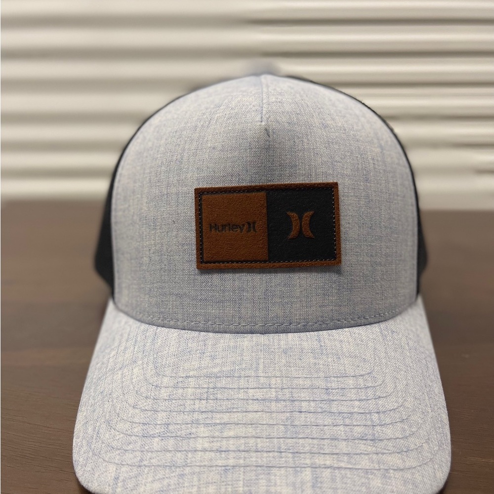 Hurley Denim Blue Cap with Brown Patch